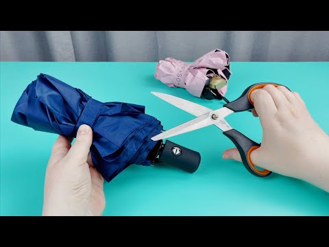 A MASTERPIECE FROM AN OLD UMBRELLA! Fascinating recycling of old things!