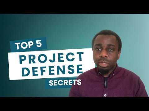 Secrets for Acing your Project Defense