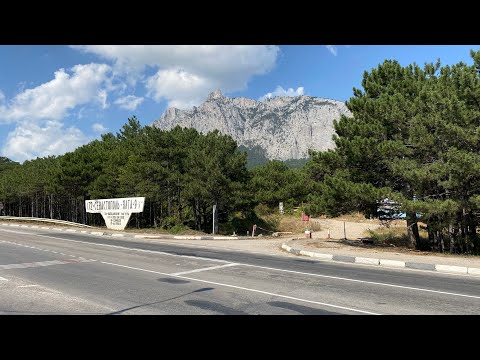 Крым сегодня. Смотрим Кореиз и Мисхор. Крымский лес. Мисхорский парк. Шторм на море.