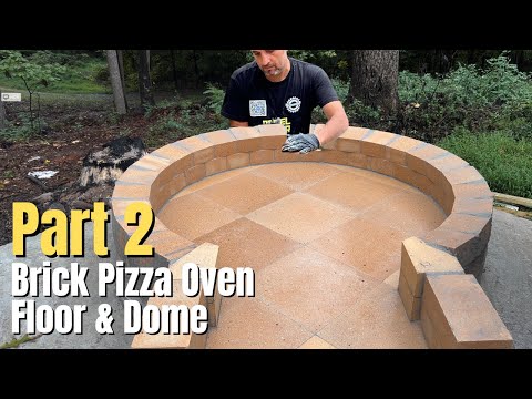Part 2: Brick Pizza Oven – Insulated Oven Floor and Dome & Chimney Build D105 The Fire Brick Company