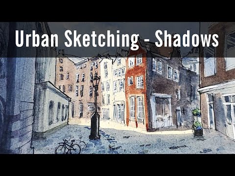 How to Add Shadow to an Urban Sketch - Beginners Tips