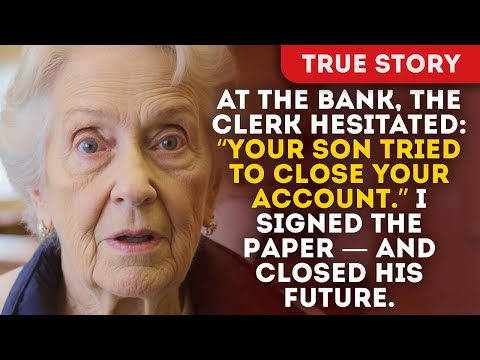 At The Bank, The Clerk Hesitated: “Your Son Tried To Close Your Account.” I Signed The Paper — And
