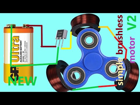 How to make powerful 1V-15 V brushless motor , Super strong DC brushless motor - version 2