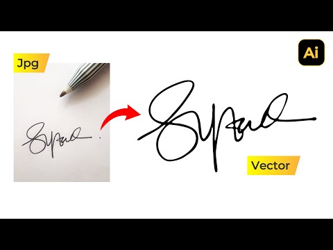 How to Vectorize Signature in Adobe Illustrator
