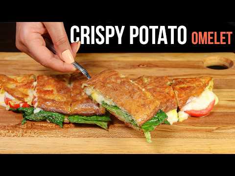 This Crispy Potato Omelet Sandwich Will Ruin Regular Breakfasts 🥔🧀
