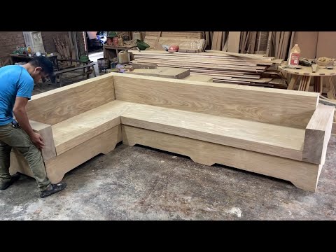 Amazing Techniques Woodworking Skills Ingenious - Build A Extreme Big And Beautiful Monolithic Sofa