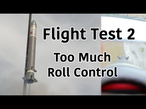 Rocket Fin Control | SHOCK Flight Test 2 - (Too Much) Roll