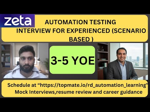 Automation Testing Interview Experience | Real-Time QA & SDET Interview Preparation 2025