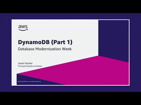 DynamoDB: Its purpose, main features, and key concepts | Jason Hunter | AWS Events