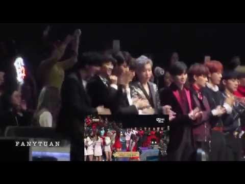 161202 GOT7(갓세븐) Taemin(태민) reaction to GFRIEND(여자친구) - Best Dance Performance Female @MAMA