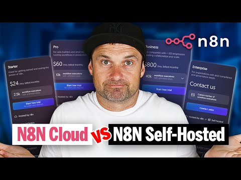 n8n Cloud vs n8n Self Hosted ✅ Which One You SHOULD Get [2025]