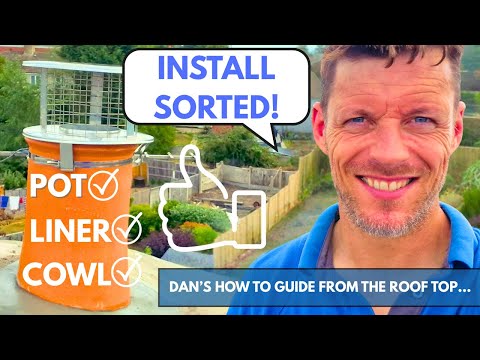 How to Install a Chimney Liner and Pot | Full Step-by-Step Guide from the Rooftop