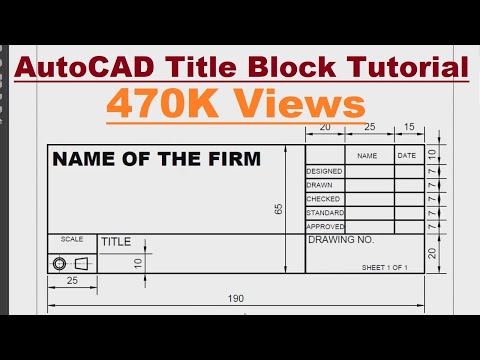 AutoCAD Title Block Creation Tutorial Complete