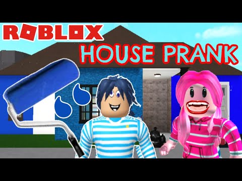 Fizzy Paints a 50k Roblox Bloxburg House Blue (Will Carrie Be Mad?)