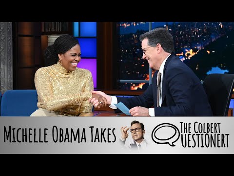 Michelle Obama Takes The Colbert Questionert