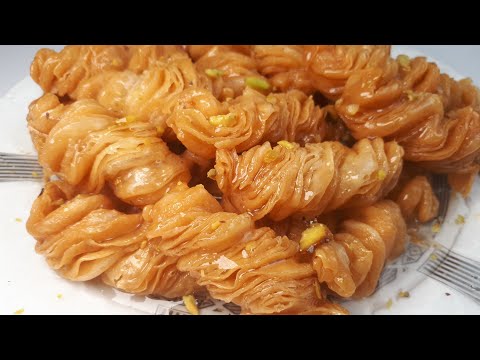 بكوباية دقيق هتعملي اجمل واطعم حلوي معسلة هشة ومقرمشة وتشكيلها سهل جدا حلاوتها ما توصفش جربوها