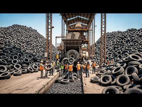 How It's Made: 250 Million Recycled Tires Per Year! | Top 10 Videos