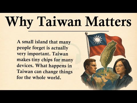 Why Taiwan Matters to the Whole World || 🔵⚪🔴Learn English Through Story Level 3 || Graded Reader 🎧