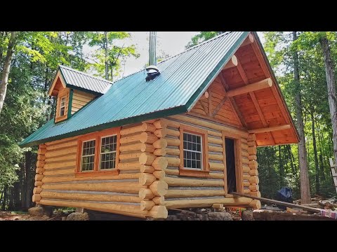 Father & Son Build their Dream Log Cabin in the Canadian Wilderness