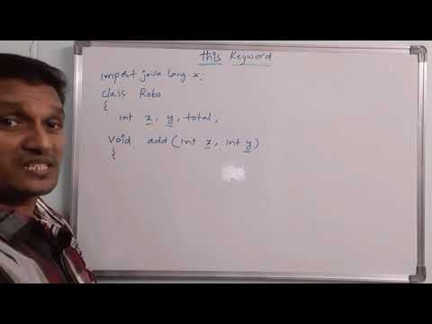 this Keyword in JAVA | this keyword in java with example | Java Programming | in Telugu