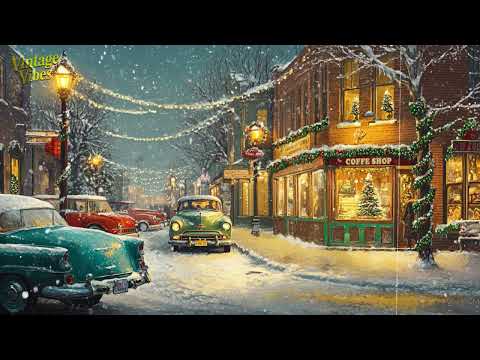 🎄Cozy 1950's Coffee Shop At Christmas Time: Classic Christmas Songs & Vintage Holiday Ambience ❄️