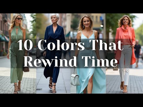 10 Colors That Look Naturally Beautiful On Women Over 50, 60, 70!