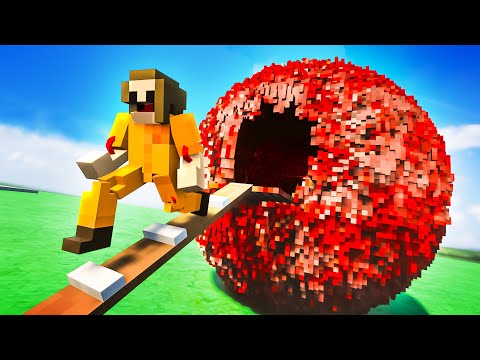 GIANT BALL OF MEAT Destroys HUMANS - Teardown Mods