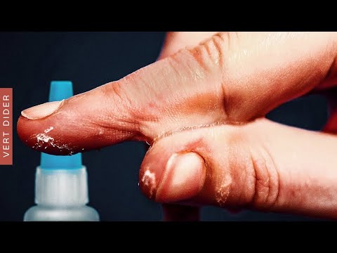 Как работает суперклей? [Veritasium]