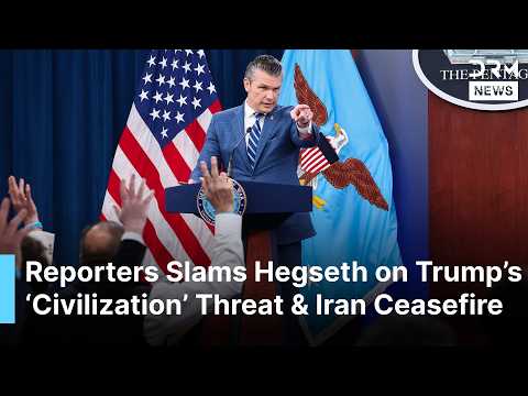 FULL Q&A: Reporters Confront Hegseth on Trump’s ‘Civilization’ Threat and Iran Ceasefire | AC1B