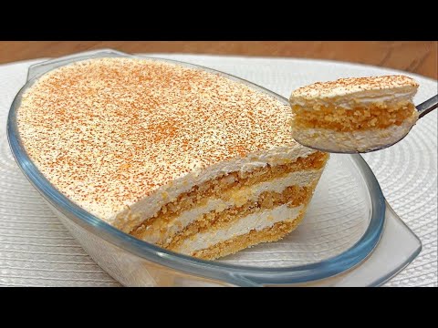 Das köstlichste hausgemachte Dessert in 15 Minuten, das auf der Zunge zergeht! Rezept ohne Backen!