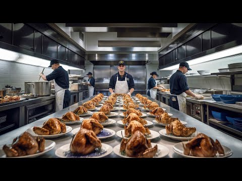 How The US Largest Aircraft Carrier Kitchen Makes 17,000 Meals Every Day for 5,000 Navy Sailors