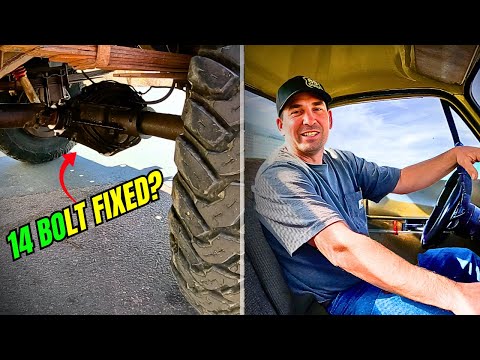 14 Bolt Fixed? Old Wood Truck Rear End Rebuild & Test Drive | 89 Built