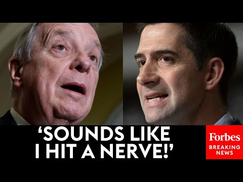 'Sounds Like I Hit A Nerve': Tom Cotton Spars With Dick Durbin On Senate Floor