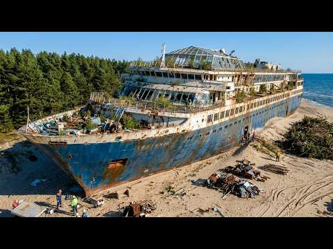 60 Year Old Abandoned Cruise Ship Transformed Into a Luxury Ocean Mansion