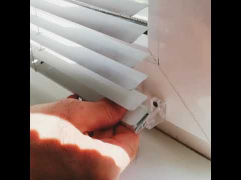 Установка горизонтальных жалюзи