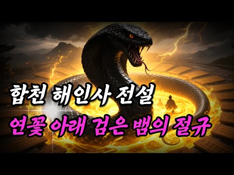 경남 합천 해인사 전설ㅣ연꽃 아래 검은 뱀의 절규ㅣ자면서 듣는 불교 이야기ㅣ불교소설
