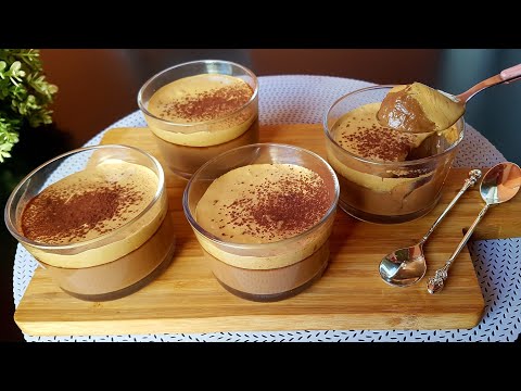 If you have some milk and Nescafé! Prepare this wonderful dessert. Without gelatine. Without oven.