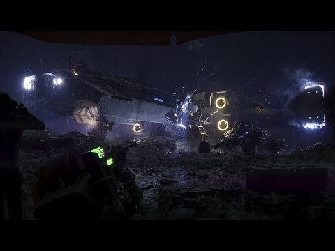 Heavy Rain And Thunder Sounds for relaxing or sleeping | Repairs On An Alien Planet Ambience