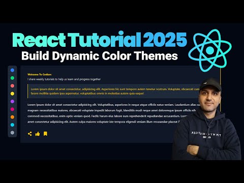 React Tutorial Build Dynamic Color Themes