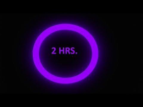 Purple Neon Ring – 2 Hours | LED Loop Screensaver for Deep Calm & Focus