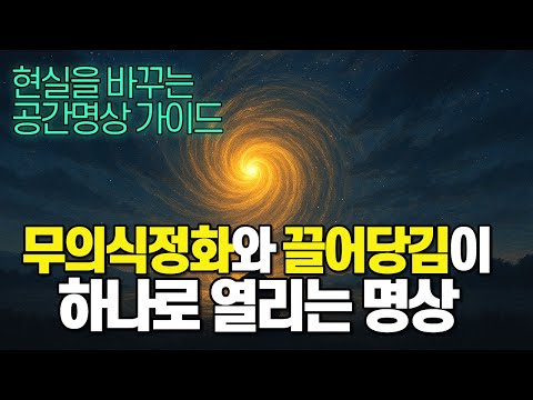 무의식정화의 시작, 공간명상으로 완성하는 놓아버림과 끌어당김