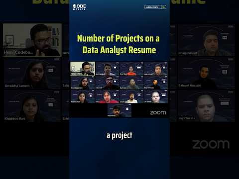 Number of Projects on a Data Analyst's Resume #shorts #data #dataanalyst