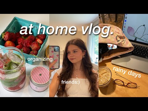 REALISTIC SPRING DAYS IN MY LIFE 🌧️🍓rainy + cozy at home :)