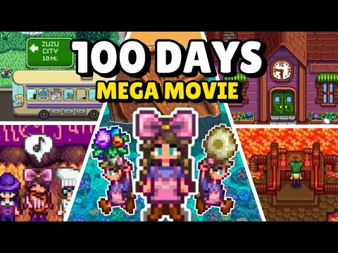 I Played 100 Days of Stardew Valley (the ULTIMATE mega compilation)