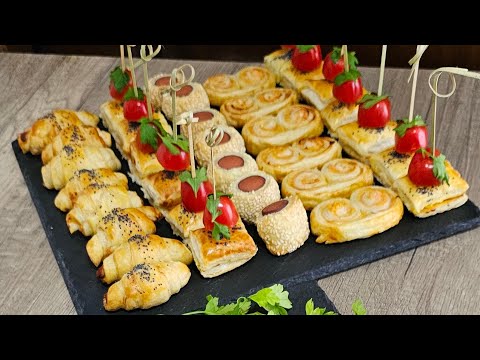 4 Idées de Feuilletés Salés, Délicieux 😋 en Moins de 30 Minutes