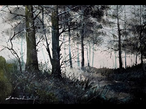 Watercolour painting tutorial by javid