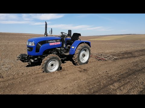 LOVOL 244-e.Перша робота в полі Боронування.