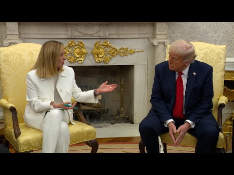 President Trump Participates in a Bilateral Meeting with the Prime Minister of Italy, Apr. 17, 2025