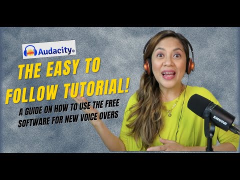 HOW TO USE AUDACITY FOR VOICE OVERS- Basic and Simple Step- By- Step Tutorial on How to Record