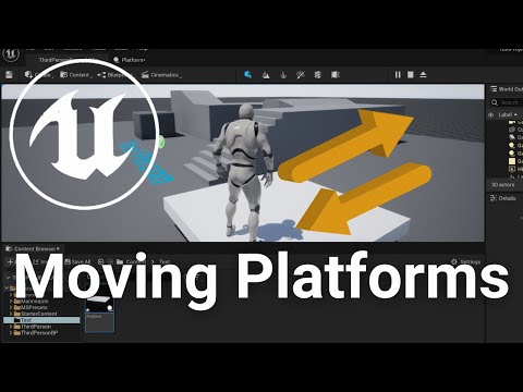 How To Create Moving Platforms (automatic looping) - Unreal Engine 5 Tutorial